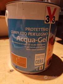 v33 impregnante legno noce chiaro satinato