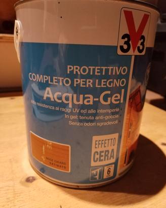 v33 impregnante legno noce chiaro satinato