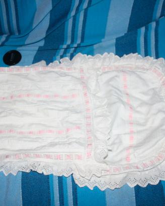 Copri materassino con lenzuolino vintage per bambi