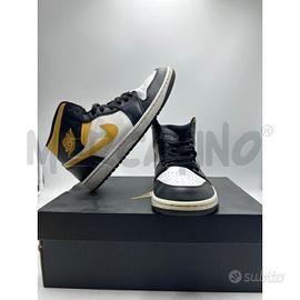 SCARPE UOMO AIR JORDAN NERE E GIALLE