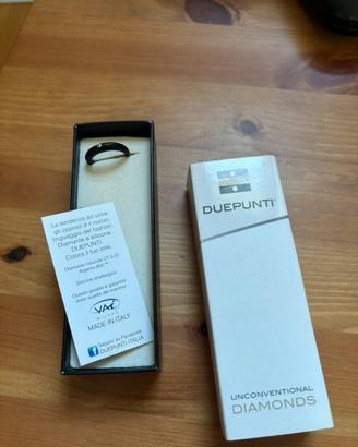 Anello Due Punti nero originale