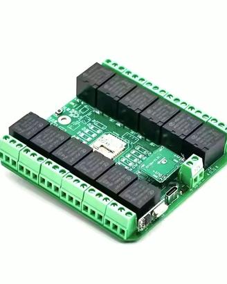 Scheda zigbee 12 relè 22V compatibile Zigbee2MQTT