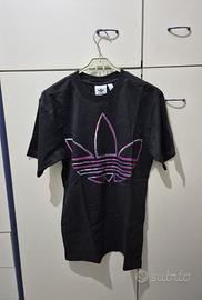 Tshirt Adidas Round Neck Short Sleeve Nera (tg. S)