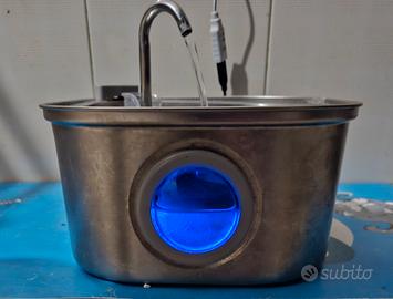 Fontanella per gatti e cani Zyfeeder 3.2L Acciaio