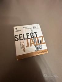 Ance sax contralto select jazz unfiled D’Addario