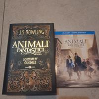 bluray + libro sceneggiatura animali fantastici