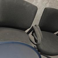 4 sedie da ufficio ergonomiche imbottite–Brembate