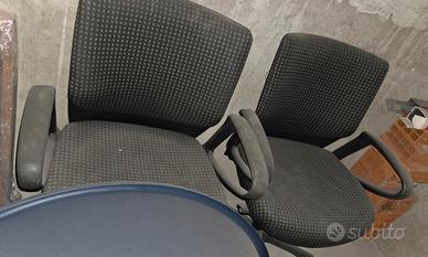 4 sedie da ufficio ergonomiche imbottite–Brembate