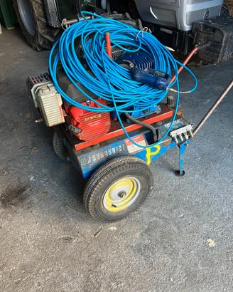 Motocompessore a motore con forbici pneumatiche