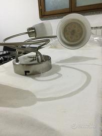 Planfoniera  Argento a tre lampadine