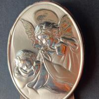 Targhetta con angeli per battesimo