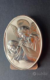 Targhetta con angeli per battesimo