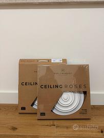 Coppia di rosoni da soffitto Noel & Marquet