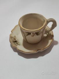 F.lli Maiello tazzina ceramica di Capodimonte