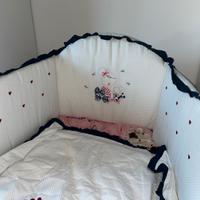 Set Paracolpi e piumino lettino prenatal