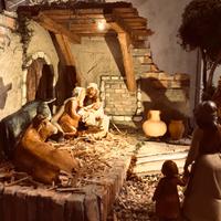 Presepe artigianale scena della Natività