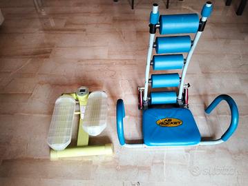 attrezzi fitness ab.rocket e domios stepper
