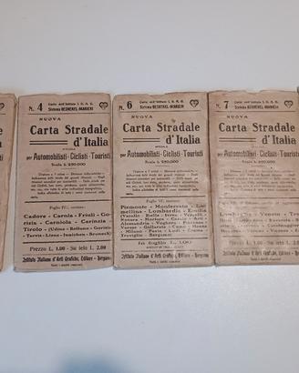 Carta Stradale Italia IIDAG.  XX SECOLO.