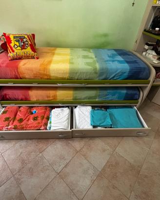Letto doppi a scomparsa marca moretti