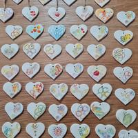 Cuori in ceramica 