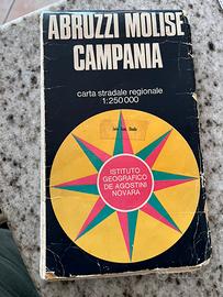 Carta stradale mappa de agostini Abruzzi molise