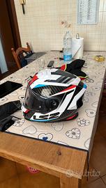 Casco LS2 giacca in pelle guanti