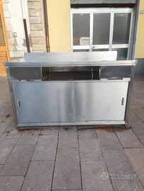 Banco da lavoro in acciaio 