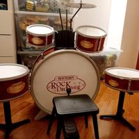batteria rock drummer bontempi per bambino 4/7anni