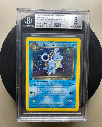 Dark Blastoise #3/82 Team Rocket - 1 ed - BGS 9