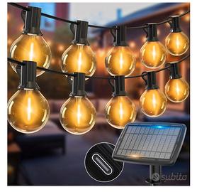 Catena luminosa da esterno alimentata a energia so