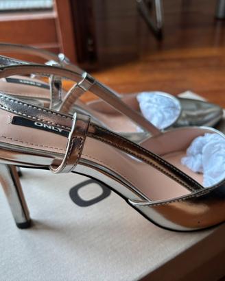 Sandalo Decollete Only 39 Argento
