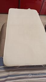 materasso+topper antisoffocamento per culla