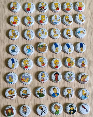 Collezione completa di tappi corona Simpson 1996