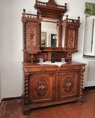 Credenza in noce massello