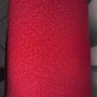 Copriletto matrimoniale rosso-bordeaux