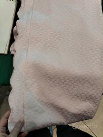 copriletto di raso rosa 