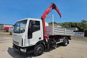 IVECO 100E18 - cassone ribaltabile e gru
