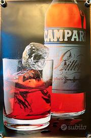 Poster vintage CAMPARI BITTER SFONDO NERO