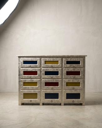 Cassettiera di Design in Legno Massello