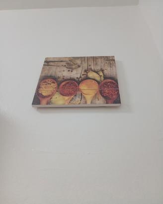 quadro da cucina con fantasia spezie in legno