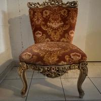 Poltroncina stile barocco Siciliano