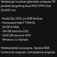 asus strix notebok