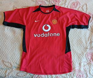 Maglia vintage manchester united vodafone Beckham7