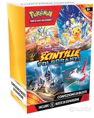 Pokemon Scintille Folgoranti Bundle 6 buste x9