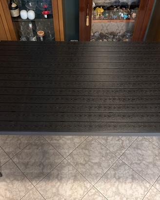 Tavolo da esterno MADERUP P90xL150 cm nero