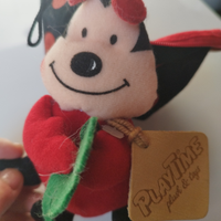 Peluche pupazzo coccinella richiudibile