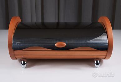 Portapane Nuvola Giannini acciaio e legno