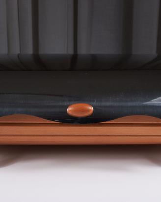 Portapane Nuvola Giannini acciaio e legno