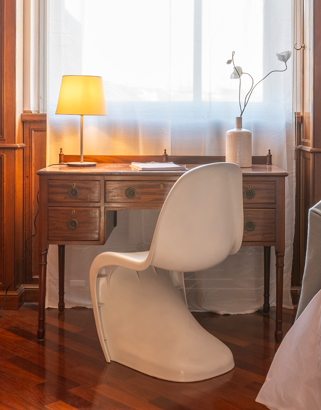 Sedia stile Panton - Riverniciata Bianca