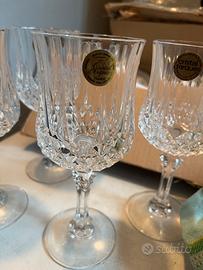 4 bicchieri cristallo